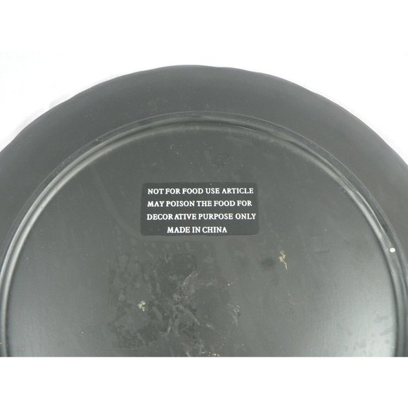 Asian Decorative Plate and Easel Rose Floral Scallop Edge - Picture 10 of 10